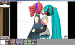 MMDでポーズ作成