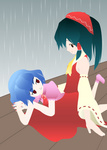 こんなに雨が降っているから